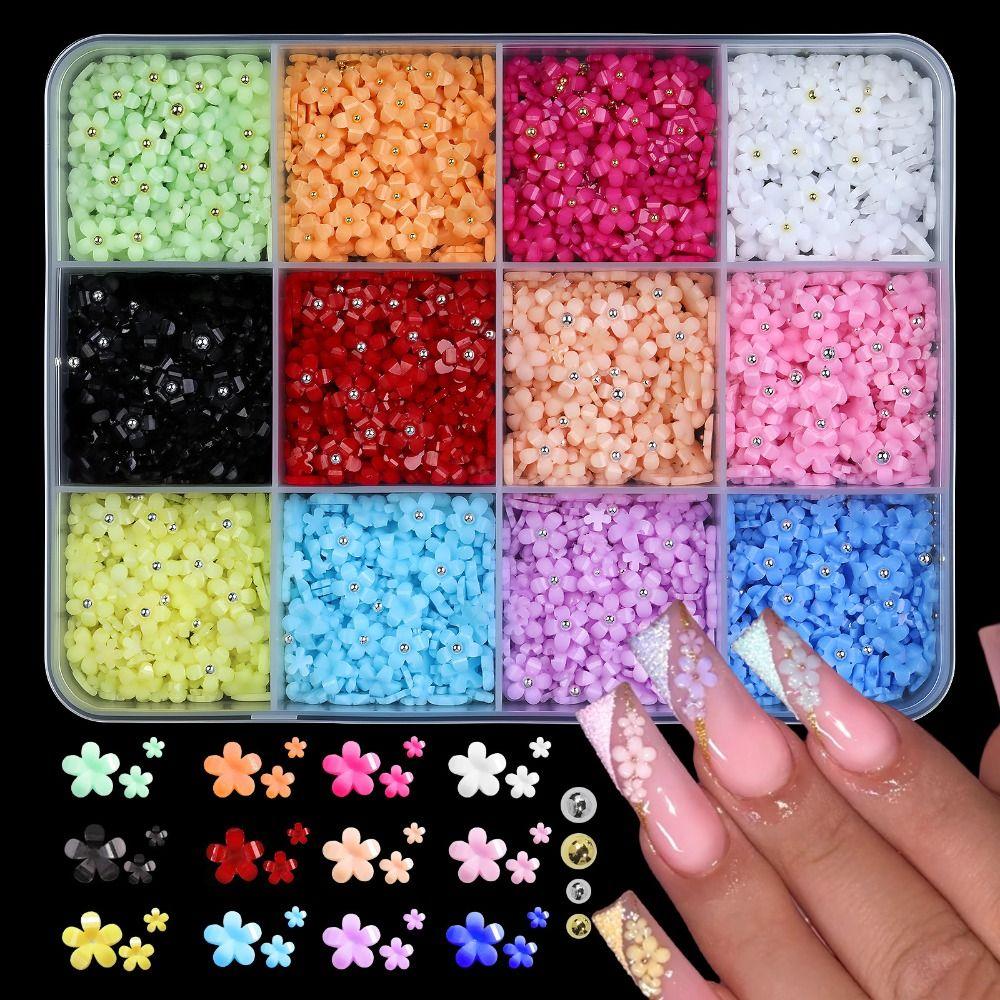 3D Acrylic Nail Decor Kawaii Nail Supplies New Flower Nail Art Charms  DIY