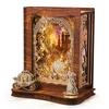 FUNPOLA Золушка 3D 3D Пазл Книга для вечерних историй Сделай сам Светодиодная регулируемая подсветка Деревянная ручная работа Декор для дома Образовательная сказка для детей и