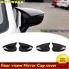 1Pair Ox Horn Side RearView Mirror Cover Caps Black Carbon Look for Mazda CX-5 2015 2016 CX-4 CX-3 2016 2017 2018