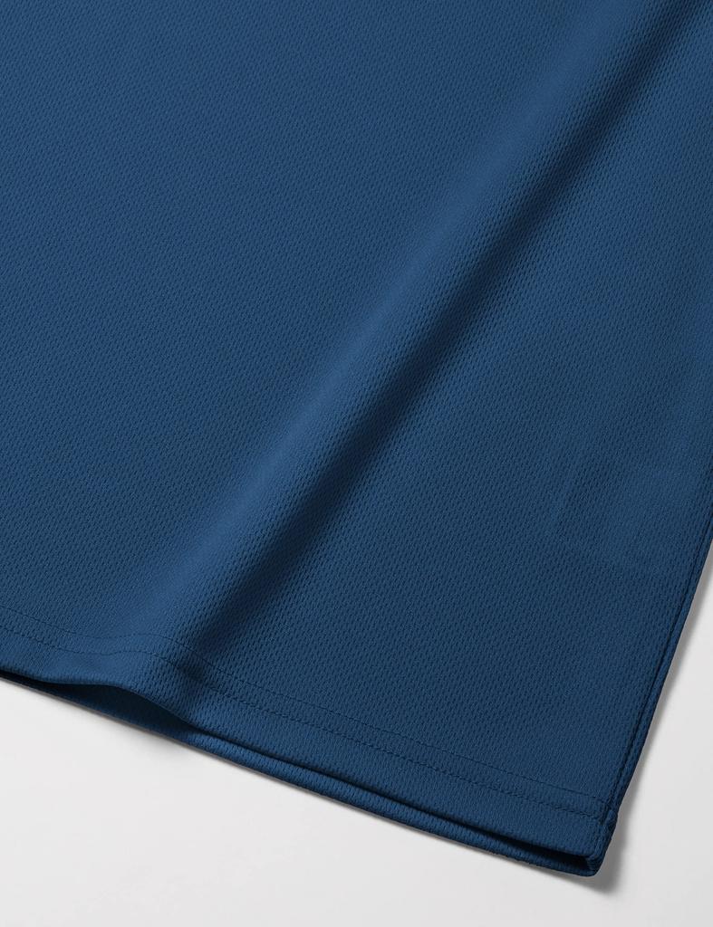 Mizuno Training Wear Short Sleeve with Big and Dress Size 32MAA155 T-Shirt Logo, Moisture-Wicking Quick-Drying, Navy, XL,