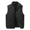 Winter Simple and Versatile Plus Fat Plus Size Cotton Jacket, Vest, Men's Fat and Loose Sleeveless Warm Jacket