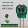 3 In 1 Soil PH Meter Flower Pot Hygrometer Soil Tester Plants Growth Moisture Light Intensity Meter Instrument Garden Plant Tool