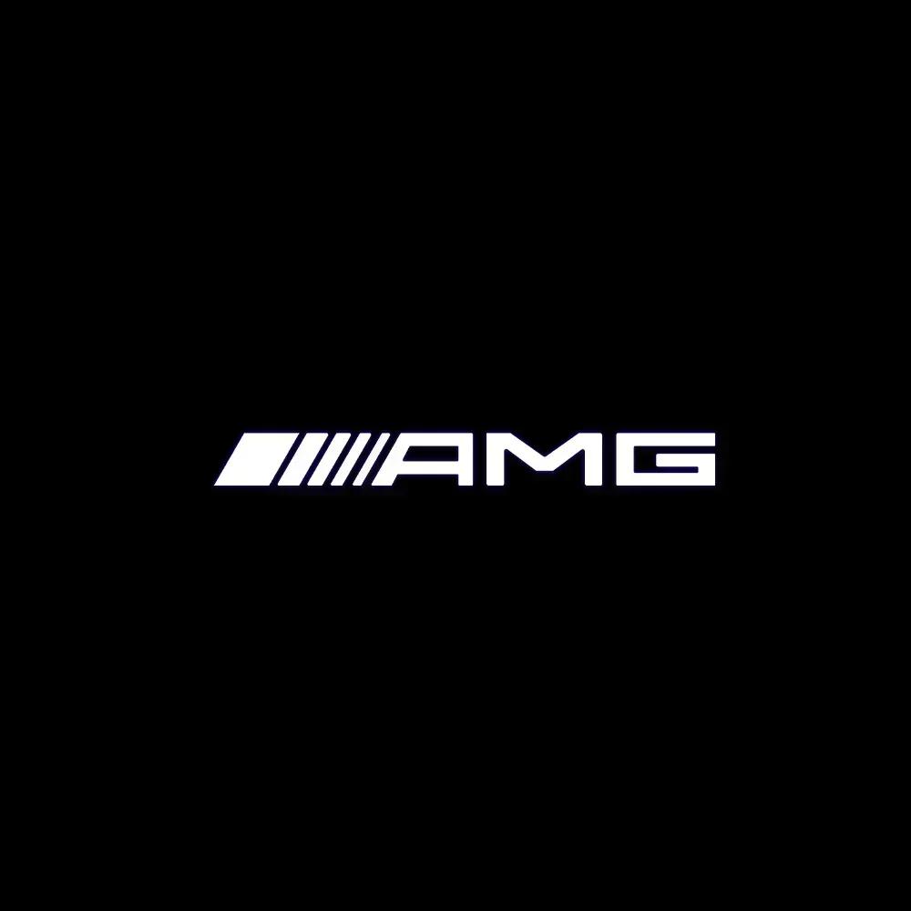 SFL1 2Pcs Car Door Sign Welcome Light LED Projection Lamp For Mercedes Benz AMG GLC GLA GLE GLS GL W204 W176 W205 W213 W166 W212 C180