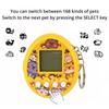 2Pcs Cute Cartoon Mini Handheld Electronic Pet Game Console Random Color Virtual Pet Raising Machine Electronic Toy
