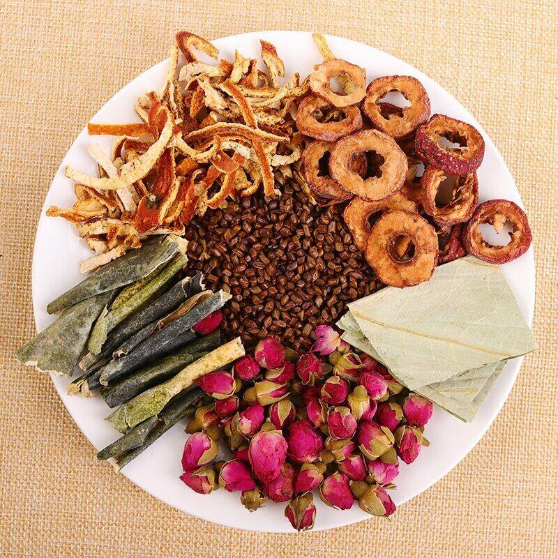 40 пакетиков травяного чая с листьями розового лотоса и чайными пакетиками для похудения из белой тыквы