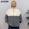 Women's Fashion Casual Fall Winter Stripe Print Long Sleeve O-Neck Sweaters
