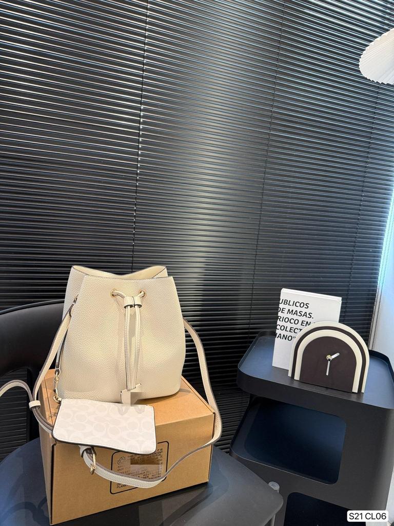 KOUJIA 2025 Rowan Bucket Bag: Classic Monogram Mother-and-Child Shoulder/Crossbody Handbag