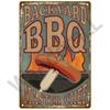 BBQ Zone Metal Sign Vintage Tin Sign Dad`s BBQ Yard Outdoor Party Decoration Plate Retro Barbecue Rules Slogan Decor Accessories
