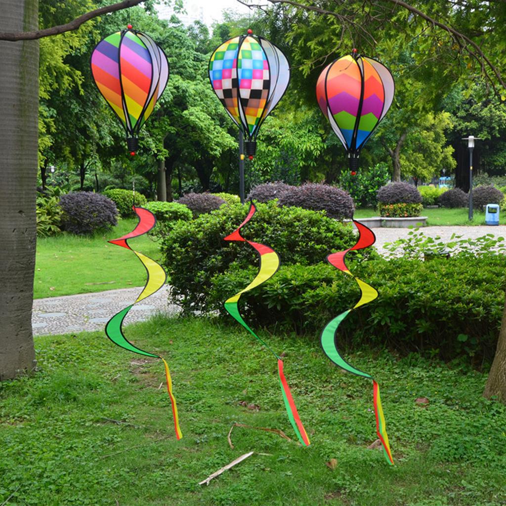Воздушный шар с горячим воздухом Wind Spinner Rainbow Hanging Wind Twister Уличная ветряная мельница Сад Двор Домашний фестиваль Праздничный воздушный шар