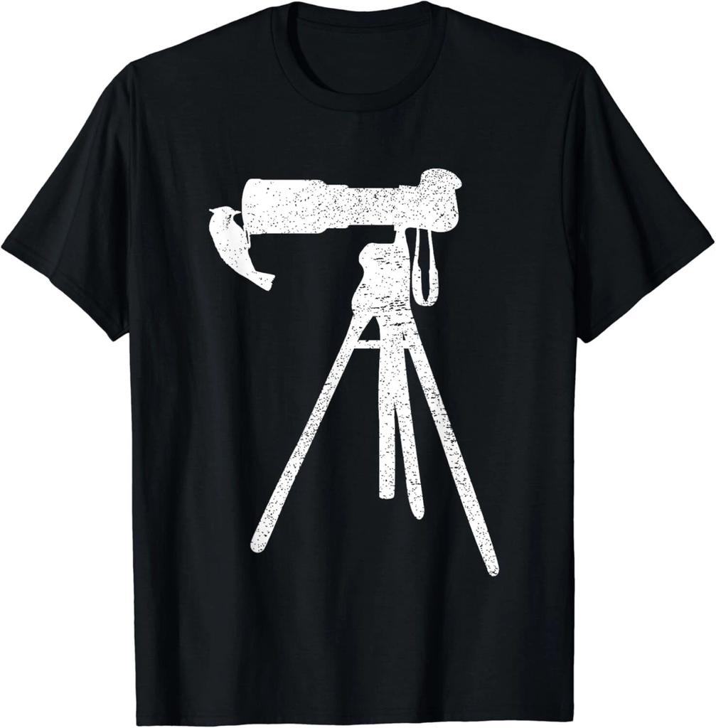 Retro Vintage Distressed Bird Photographer Wildlife Print Gift Unisex T-Shirt