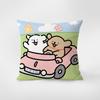 Korean Line Puppy Pillow, Fresh Sofa Pillow, Modern Chair Back Line Pillow Cover, Living Room Cushion Cover