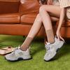 Повседневные дышащие женские кроссовки с толстой подошвой и увеличенным подъемом 2024 года, новые модные простые универсальные туфли белого цвета, летнее время