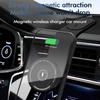 Magnet Smart Mobile Phone Stands Mount 15W Fast Charging Magnetic Phone Holder Wireless Car Charger for Iphone