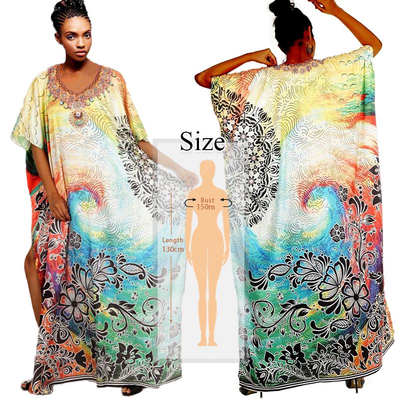 Женская пляжная туника свободного кроя