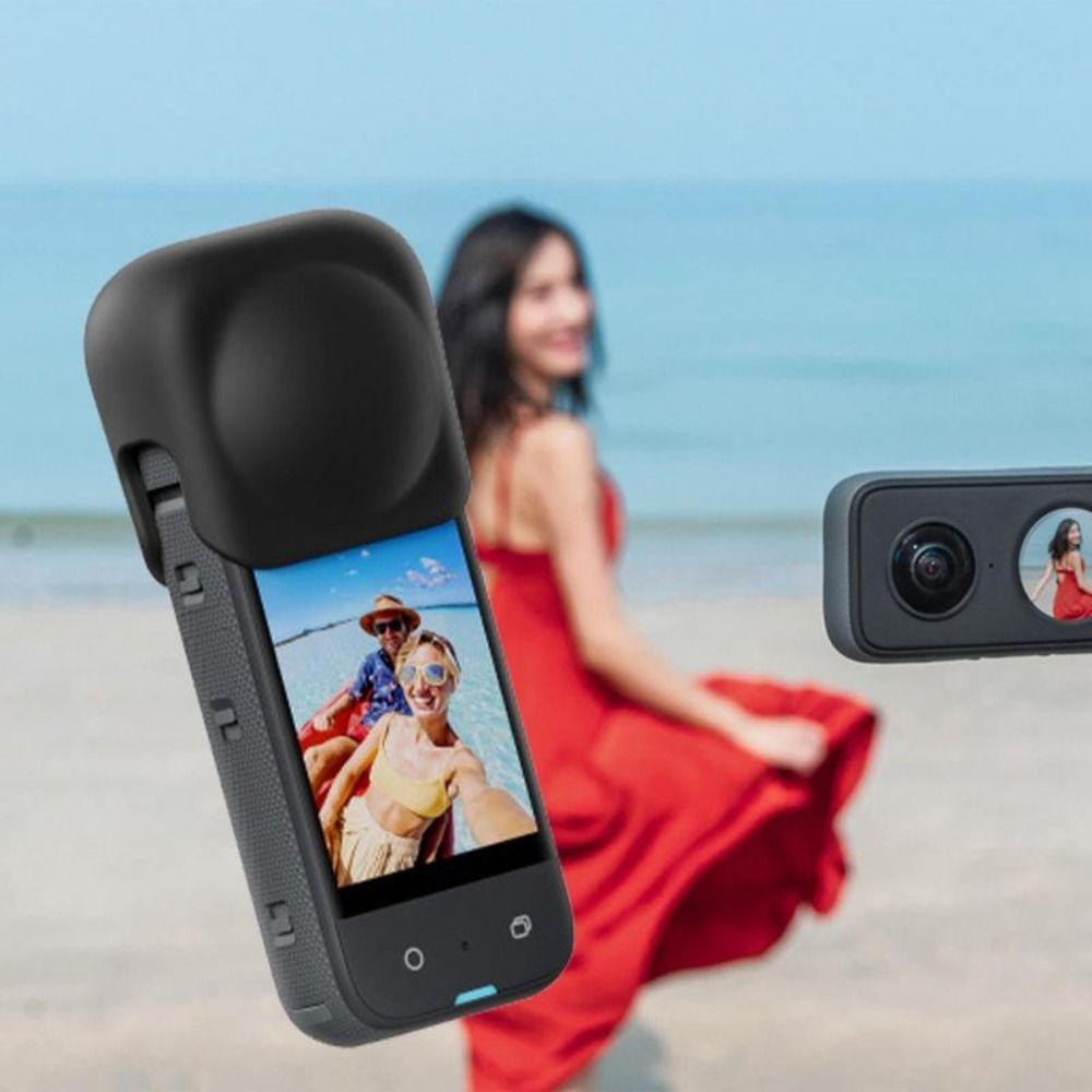 For Insta360 X3 Soft Silicone Lens Cap Anti-scratch Lens Protective Cover Durable Protective Case Portable Practical Protector 2