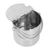 Ведерко для льда с откидной крышкой и ручкой из утолщенной нержавеющей стали, изолированное ведерко для льда для напитков и вина