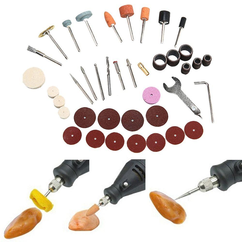 Derusting Wire Brush Sanding Drums Grinding Head Set Electric Rotary Tool Engraving Accessory