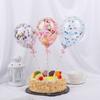 Свадебные принадлежности День рождения Детский праздник Топпер для торта Конфетти Воздушный шар Прозрачный шар Украшение для торта