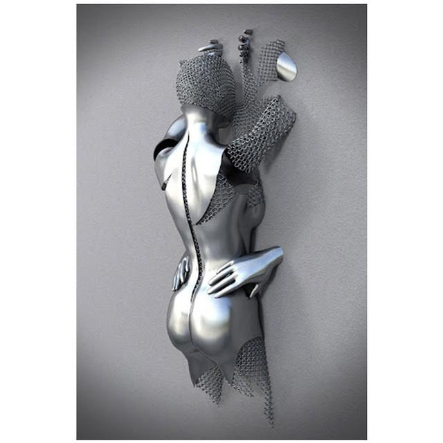 Современная металлическая фигурка, статуя, переплетение души, художественная роспись на холсте, абстрактная романтическая печать плакатов, настенная картина, декор комнаты, без рамки