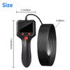 2.4'' Ips Screen Industrial Endoscope Camera Hd1080P 2 Meter Cable Pipe Sewer Inspection Borescope Ip68 Waterproof Leds 2600Mah