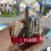 Лувр во Франции Магниты на холодильник из смолы Prous 3D с магнитными наклейками в качестве сувенира для Эйфелевой башни в Па