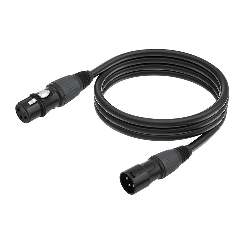 3/5 м XLR Кабель для динамика Позолоченный 3-контактный Папа к Маме Балансная линия XLR Аудиокабель для микрофона микшера студии звукозаписи