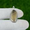 Natural Multi Fluorite Gemstone Jewelry 925 Sterling Silver Pendant For Women