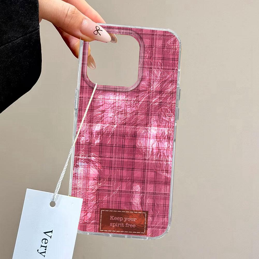 Чехол для телефона зимнего коричневого цвета с сетчатым рисунком для iPhone 17 Air 16 15 14 13 11 12 Pro Max 7 8 Plus X XS XR SE 2022 2020 16e.