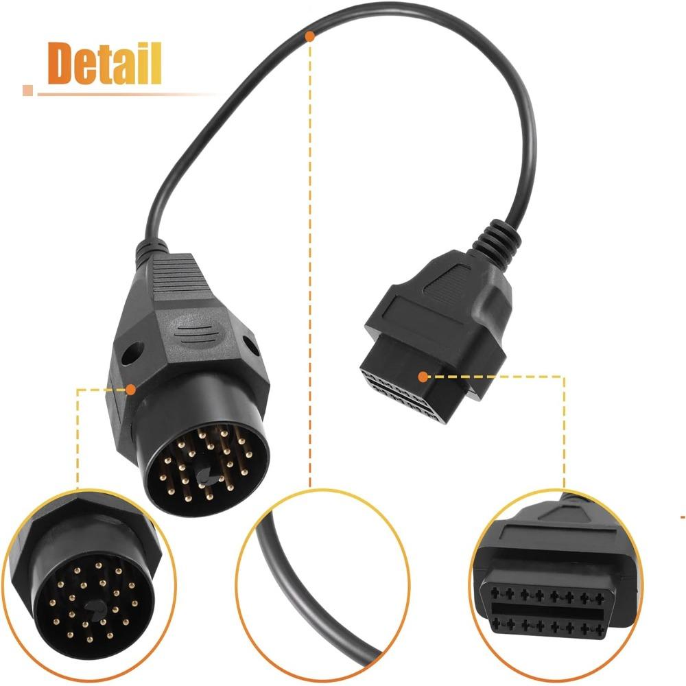 Пластиковый и металлический 20-контактный OBD1 автомобильный диагностический удлинительный кабель для BMW 1992 - 2001 E36