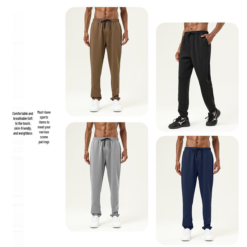 Мужские спортивные брюки для активного отдыха, быстросохнущие, для пеших походов, велоспорта и бега - Осень/Зима, Толстые, Свободного кроя