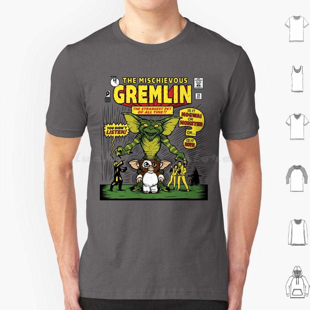 The Mischievous Gremlin T Shirt Cotton Men Women DIY Print Gremlin Comic Book Cover Superhero Comedy Parody Mike Handy
