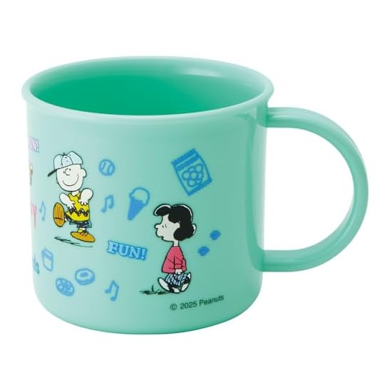 Skater Kids Plastic Cup, Lunch Box, 200ml, Dishwasher Safe, Made in Japan, Snoopy Fun Fun Friends, B