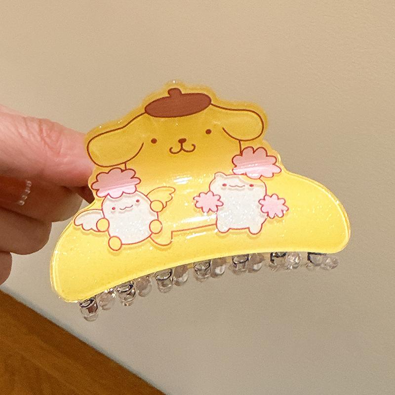 Sanrio Акриловые зажимы для волос Hello Kitty Cinnamoroll Kuromi Зажим для волос Клешня акулы Аксессуары для волос Подарки на день рождения для девочек