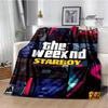 Пледы с принтом певца The Weeknd Фланель Теплый плед мягкий и удобный домашний дорожный постельный плед пледы для пикника подарок на день рождения