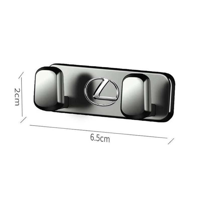 SKIA7 Interior Stickers Zinc Alloy Car Hook Adhesive Storage Hooks Interior Accessories For Lexus F-SPORT ES RX NX LS UX LM LX GX LC R