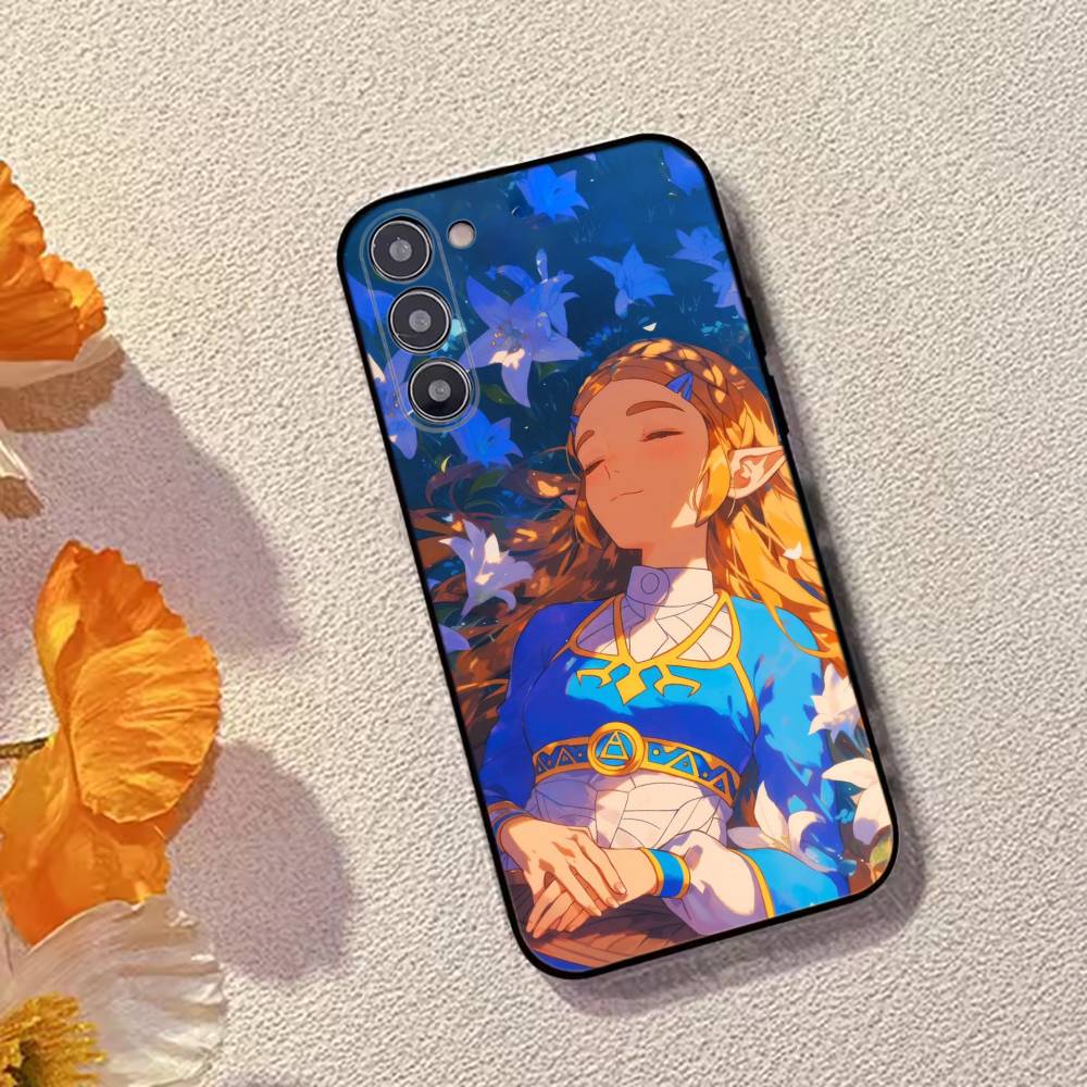 Чехол для телефона Игра The Legend of Z-Zelda Princess для Samsung Galaxy A73,A72,A71,A70,A53,A52,A51, Мягкий силиконовый черный чехол