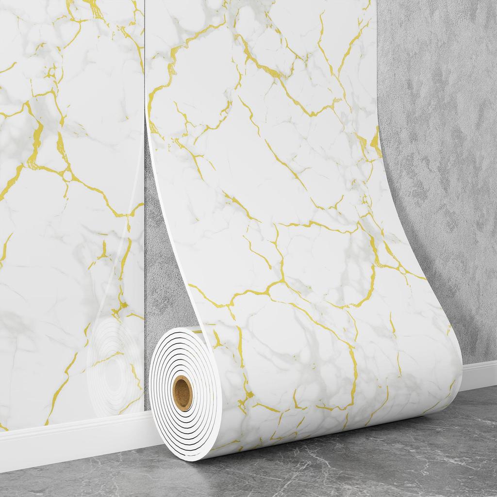 Самоклеящаяся водостойкая настенная наклейка под мрамор для ванной комнаты, гостиной, кухни и ТВ-зоны.