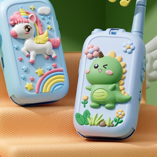 1 комплект Детский видеодомофон игрушка с изменяющим голос Перезаряжаемый Дальнего действия Портативный Беспроводной Домофон Для помещений и улицы Мальчики Девочки Двусторонняя радиосвязь Игрушка