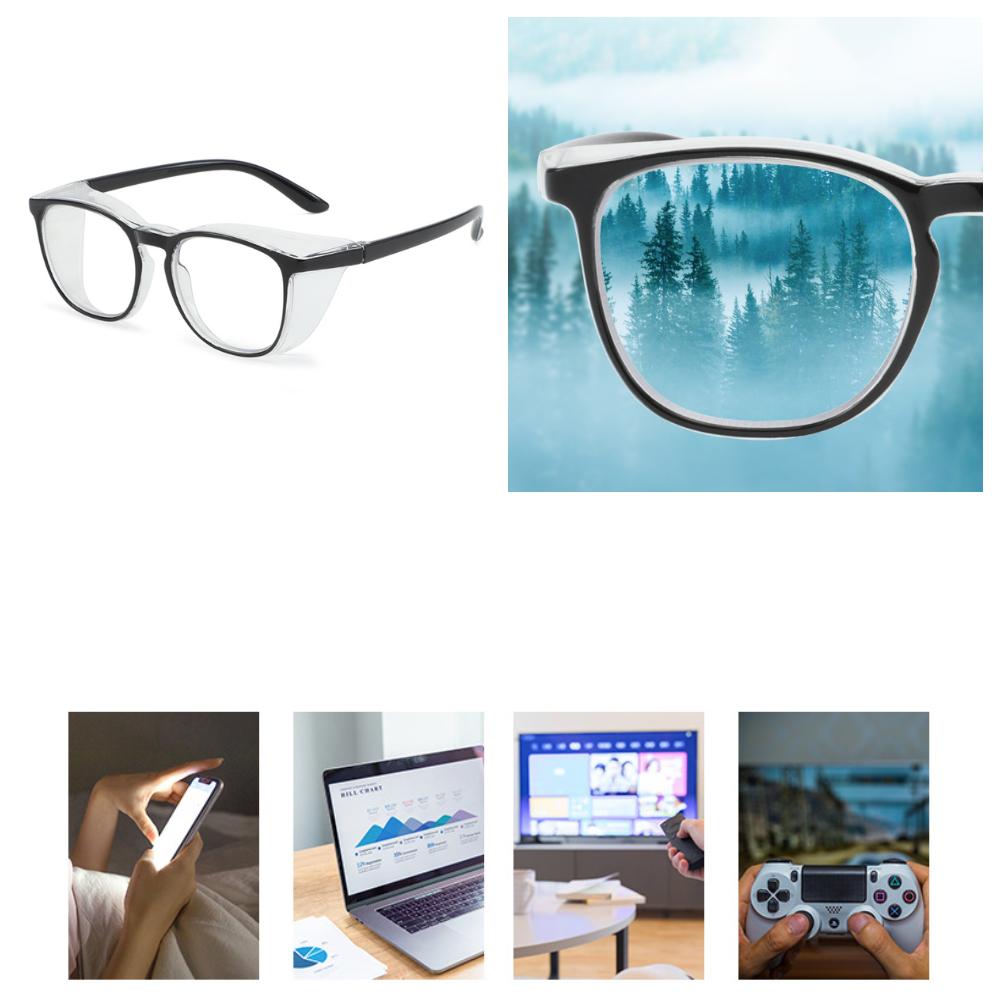 Новые очки Противотуманные очки Защитные солнцезащитные очки Блокировка синего света Защита от пыли Защита от ультрафиолета Очки женские очки