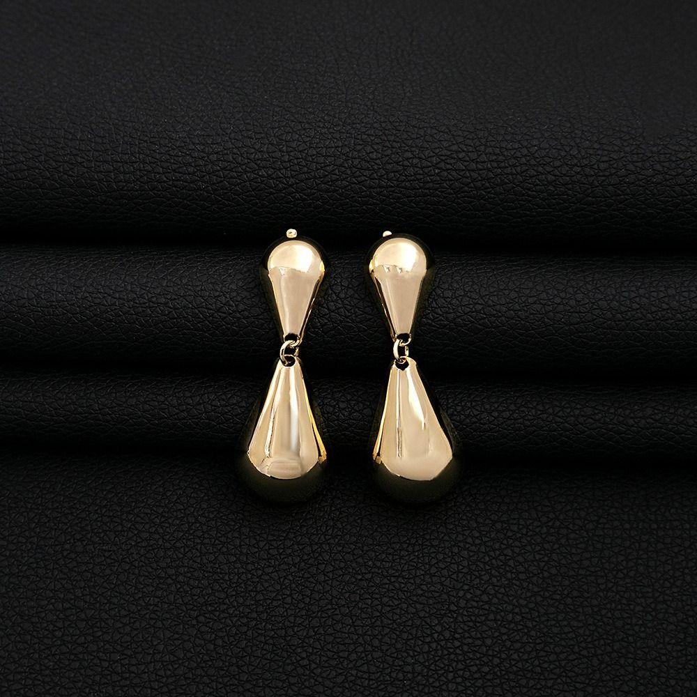 Irregular Teardrop Earrings Modern Design Oval Drop Earrings Lightweight Geometric Earrings  Girl