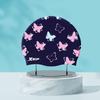 Xtep Butterfly Print Silicone Swim Cap
