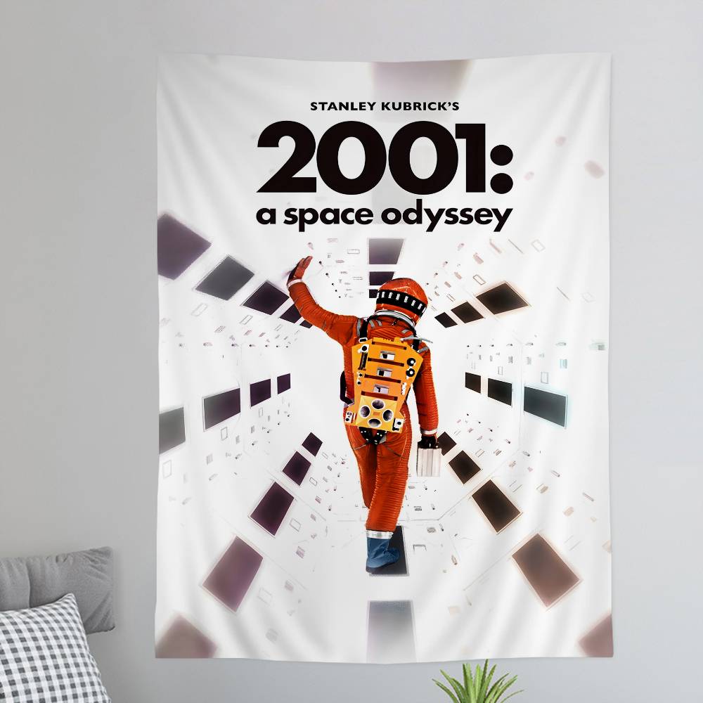2001 A Space Odyssey Movie Cartoon Tapestry Wall Hanging Decoration Household Home Decor