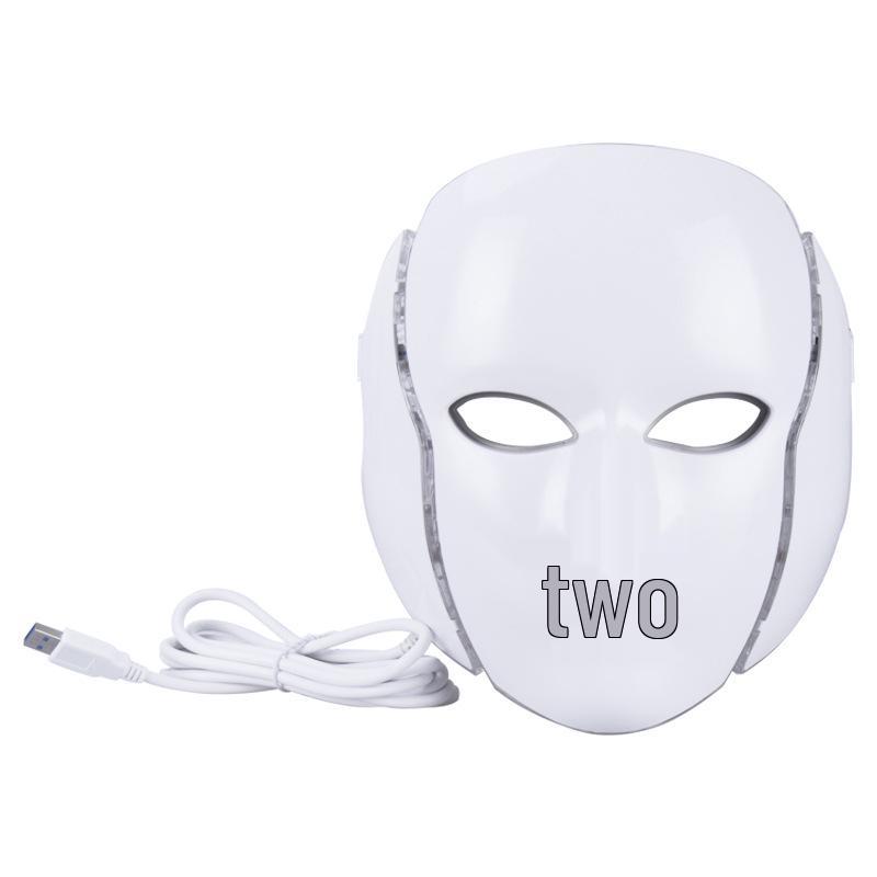 Светодиодный косметический прибор: Семицветная светотерапевтическая маска для ухода за кожей лица и шеи