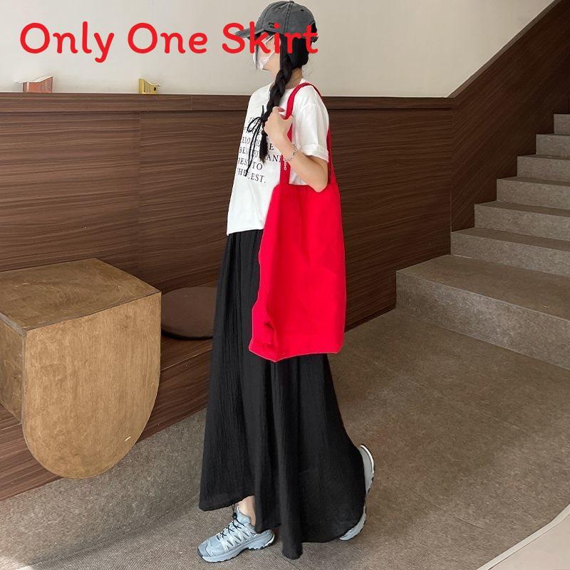 Women High Waist Chiffon Skirt With Cotton Blend Fabric For Casual Summer Wear