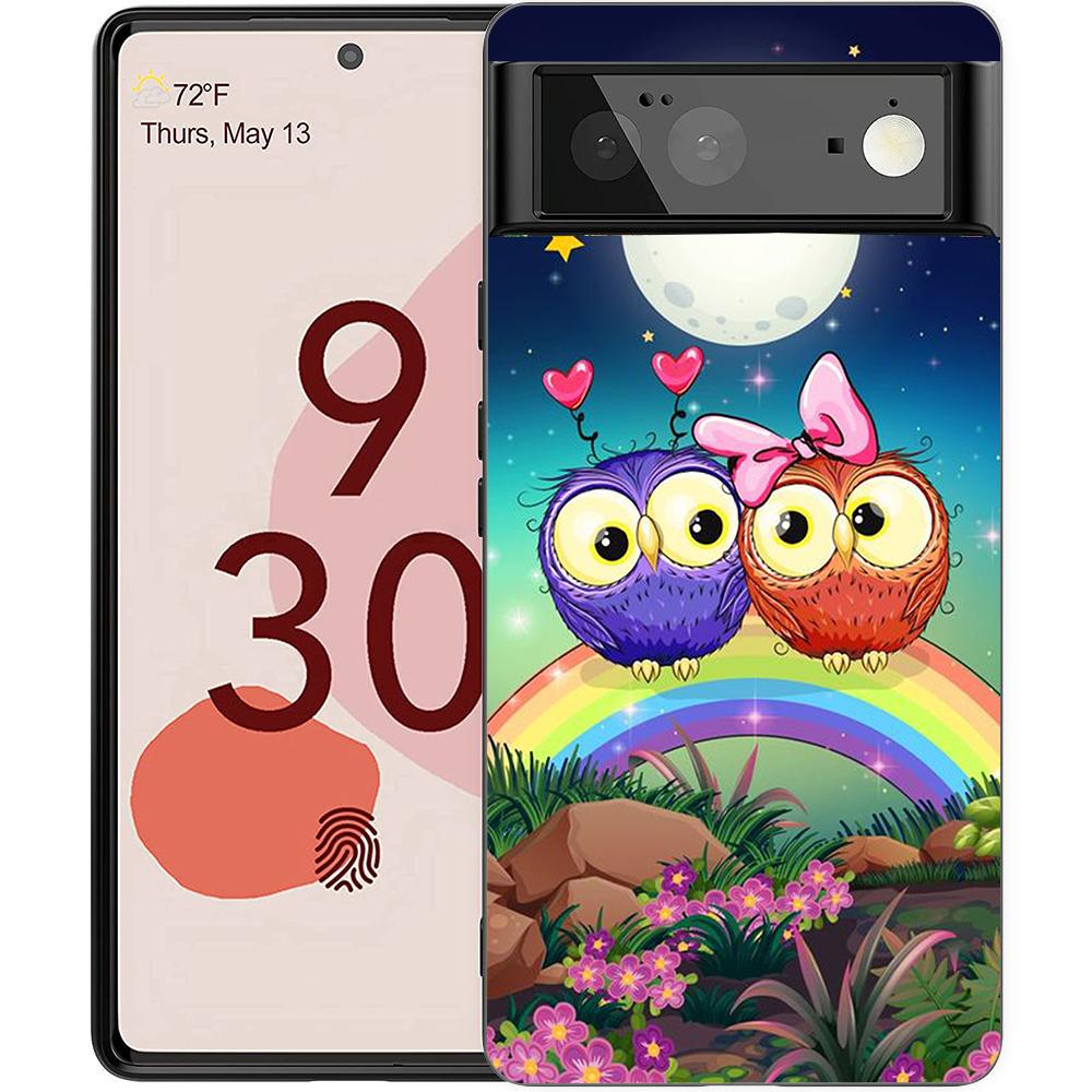 Милый мультяшный чехол-накладка с совой для Google Pixel 8 7 6 7A 6A Pro 5G, противоударный, силиконовый, мягкий, 9 Pro XL 8 Pro 5G, чехол-сумка