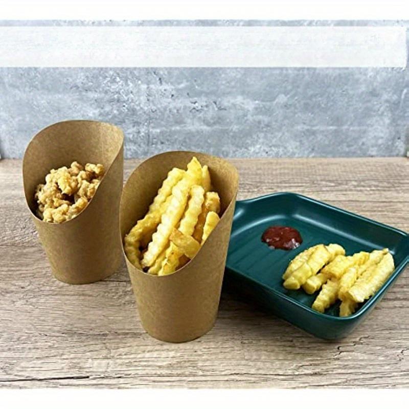 50pcs Multi-Use Disposable Paper Cups Eco-Friendly, Sturdy Design for Snacks, Desserts Parties Ideal for French Fries, Cupcakes