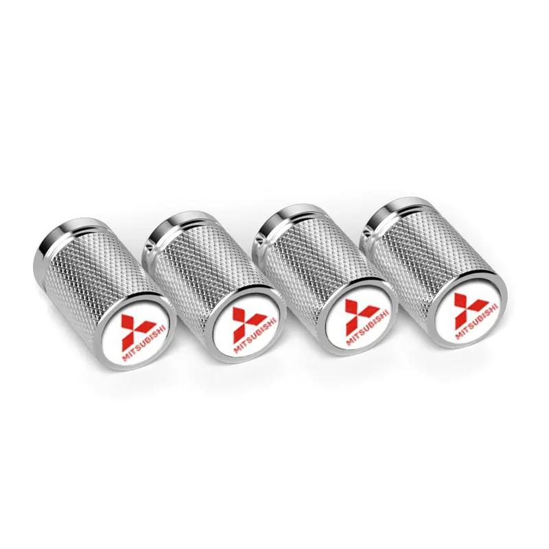 4pcs Car Styling Wheel Tire Valve Caps Covers for Mitsubishi Ralliart ASX Lancer 9 10 L200 Colt Pajero Outlander Eclipse Galant