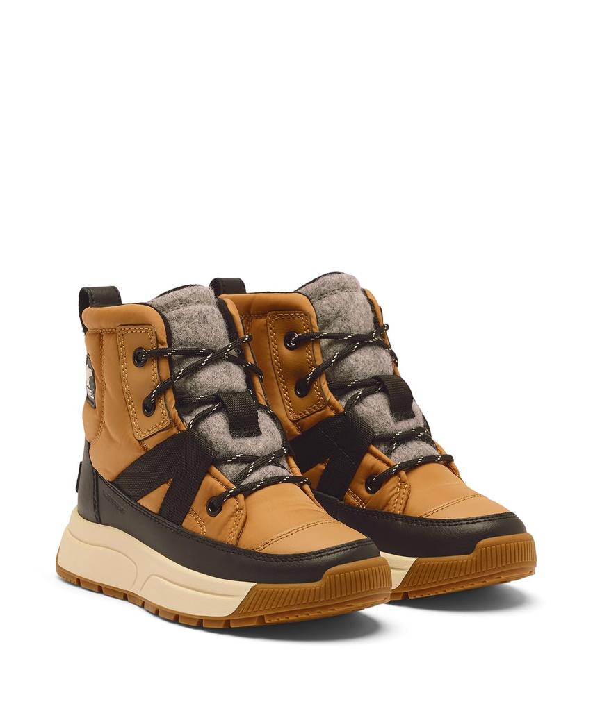 Водонепроницаемые ботинки Sorel Kids' Whitney 3 Mid, размер 24.0см, рыжевато-коричневый, черный