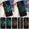 Чехол Genshin Impact Elements для Honor 200 Lite Magic 7 6 5 Pro Honor X9c X9b X9a X8b X8a X8 X9 50 70 90 Lite