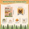 Outus 28 Pcs Camping Welcome Bulletin Board Posters Decor Set Motivational Theme Classroom Decorations pirational Quotes Paper Cutouts for Back to